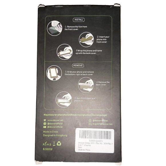 DEXNOR Samsung Galaxy S20+ Phone Case With Stand Purple - Picture 3 of 3